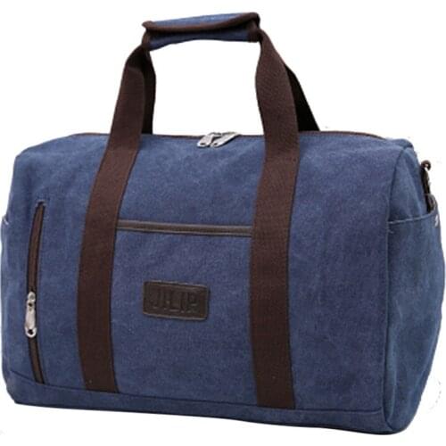 New Multifunctional Folding Mens Handbag Casual Canvas Shoulder Bag Large Capacity Canvas Womens Travel Bags Weekend Bag