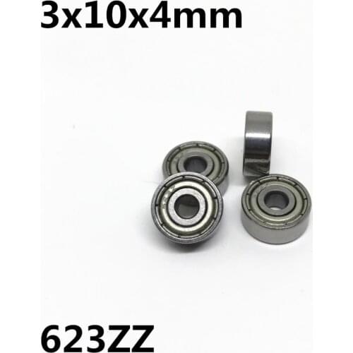 10Pcs 623ZZ R-1030ZZ 3x10x4 mm Deep groove ball bearing Miniature bearing High quality High speed Advanced 623Z