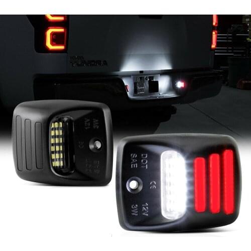 Super Bright Red Strip License Plate Light Assembly Replacement For 2005-2015 Toyota Tacoma 2000-2013 Toyota Tundra