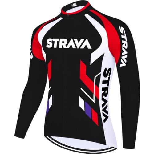 Strava cycling jersey long sleeve summer Bike Clothing Bicycle jersey men 01