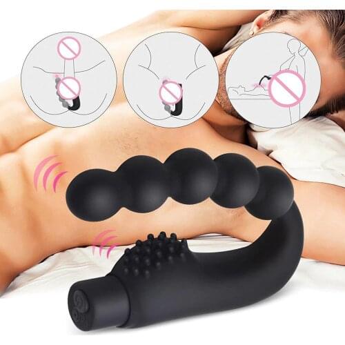 10 Vibrating Anal Plug Vagina P-Spot Prostate Massager секс игрушки эротические товары Masturbator Dildo Sex Toy for Couple