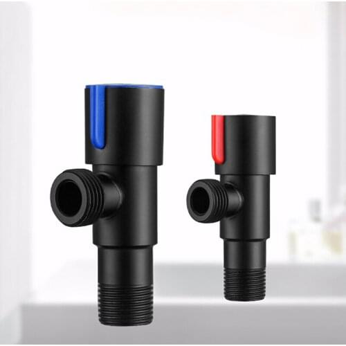 1Pc Hot Bathroom Angle Valve Universal Hot And Cold Water Switch Kitchen Toilet Water Heater Sink Stainless Steel Shut Off Valve