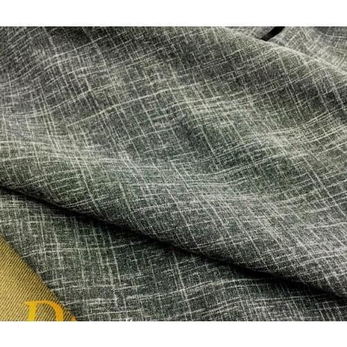 2 meters 150cm 59.05" width gray ivory linen yarns fabric robe dress skirt shirt materials MM289