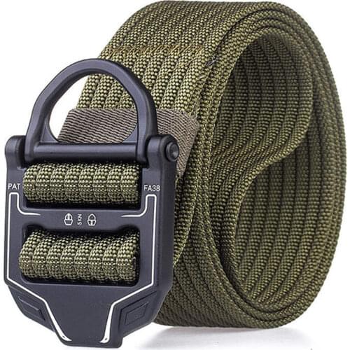 8 Color Military Equipment Tactical Belt Man Trousers Long Belt Metal Buckle Thicken Canvas Army Belt Men Black Nylon Waist Belt