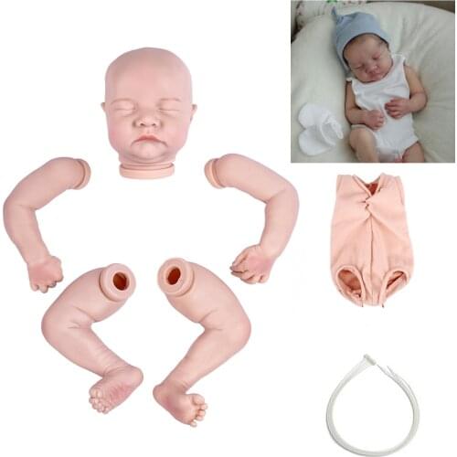 ADFO-17 Inches Levi Painted DIY Blank Kits Reborn Baby Vinyl Unfinished Unassembled Parts Dolls For Girls Mothers Day Gifts LoL