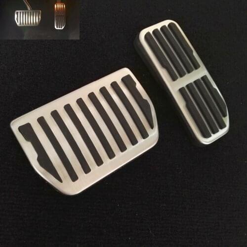 TTCR-II Stainless Accessory for Land Range Rover VELAR 2017 Accelerator Gas Foot Rest Refit Pedal Stickers Styling Decorate Pad