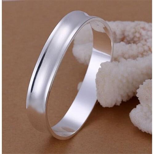B076 Fashion Silver Color Charm Bangle Cuff Bracelet Bangles For Women Jewelry Gift Bangles Square Round Bracelets /akuajcba