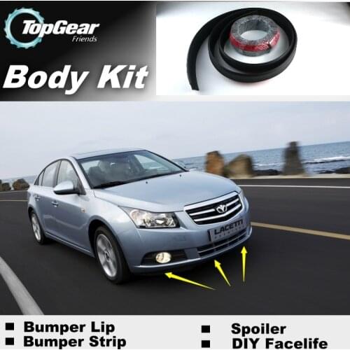 For Daewoo Lacetti Premiere J300 Bumper Lip Lips / Top Gear Shop Spoiler For Car Tuning / TOPGEAR Body Kit + Strip