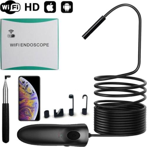 3.5M 2M Wireless WiFi Endoscope 1200P HD 8mm Endoscope Camera Hard Cable USB Endoscope Camera Detection For Android iPhone IOS