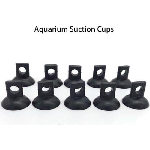10Pcs Black Aquarium Suction Cup Air Tube Holder Sucker for Fish Tank Pump Oxygen Air Tube Fixing Clip Accessories