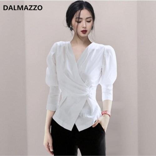 DALMAZZO Black And White Blouses