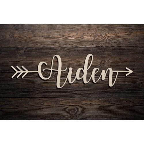 Personalized Wood Sign, Custom Script Word,Rustic Cursive Word, Wooden Name, Room Decoration, Nursery, Wall hanging, Personaliz