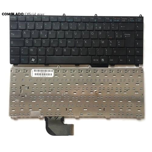 French Azerty Laptop Keyboard For SONY VAIO VGN-FE VGN-AR Series Black And White FR Layout