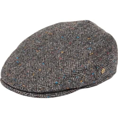 VOBOOM Ivy Cap Herringbone Flat Caps 50% Wool Tweed Scally Hat Bunnet Paddy Dai Cheese-cutter Driving Hats 200