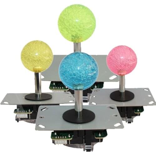 Classic Arcade Competition 8 Way Sanwa Style 5pins Joystick For Jamma Mame Fighting Games with clear topballs