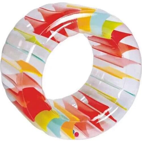 100X65X60cm Colorful Inflatable Water Wheel Roller Inflatable Roller Float Children Swimming Pool Crawling Roller Toys