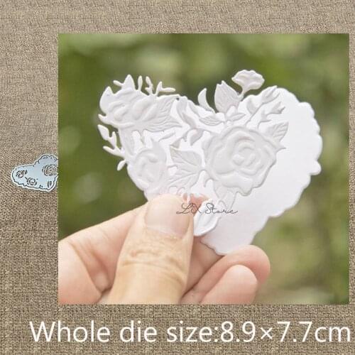 New Design Craft Metal Cutting Die flower heart frame decoration scrapbook die cuts Album Paper Card Craft Embossing die cuts
