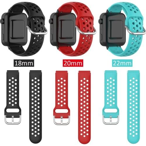 18mm 20mm 22mm Watch Band Strap for Huawei Watch 2 Pro Samsung Galaxy Watch Active Garmin VivoActive 4s Watchband Sport Silicone