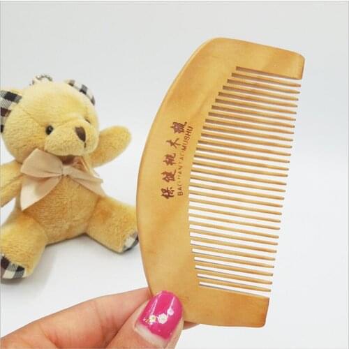 Hair Brush Peach Wood Combs Static Natural Massage Hairbrush Comb Health Care Hot Sale