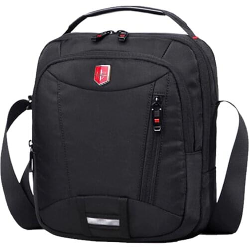 Swiss Waterproof Oxford Mens Messenger Bag Multifunction Business Casual Briefcase bag Travel male shoulder bag Fashion Handbag