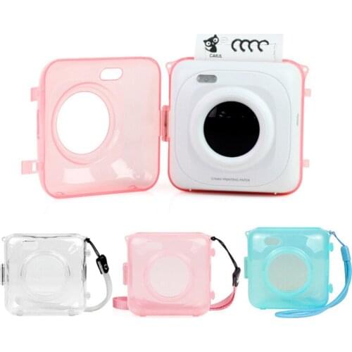 Luminous Transparent Phone Printer Bag Case Hard Plastic Protective Case Cover Camera Shell for Paperang Travel Accessories