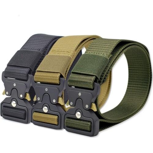Military Army Tactical Waist Belt Men Airsoft Heavy Duty Nylon Waistband Outdoor Waist Support Combat Belts Hunting Accessories