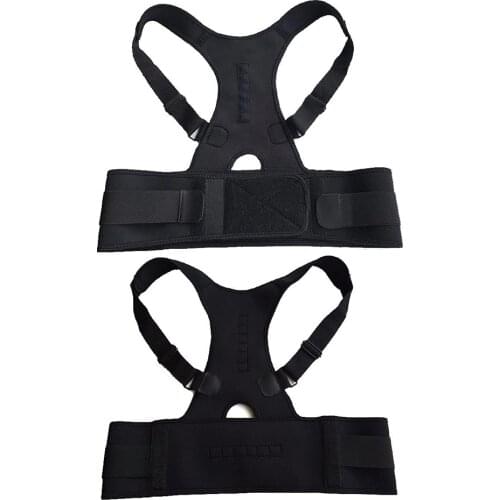 ALL FIT IN Adjustable Posture Corrector Back Shoulder Belt Lumbar Brace Spine Support