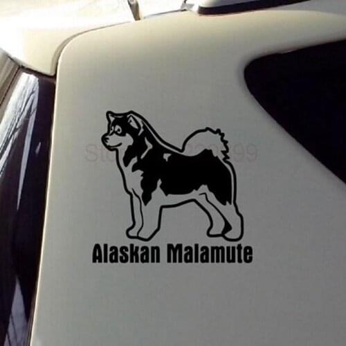 High quality Alaskan Malamute Retriever Vinyl Window Dog Decal Sticker FOR CAR SUV BODY