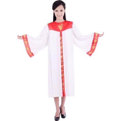 High quality Church choir hymn robe poem clothing Unisex Gown Vatican church warden singer