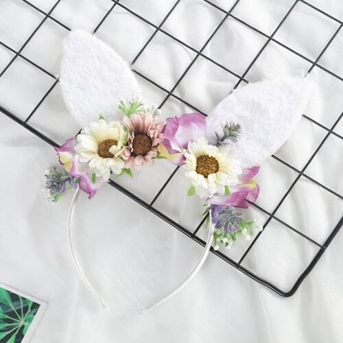 Adults Hair Hoop Simulation Flowers Headwear Headband Head Hoop Hair Accessories for Women