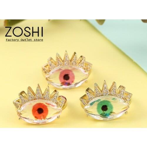 Womens Adjustable Greek Ring Wide Finger Jewelry Colorful Cute Evil Eye Party Gift Summer