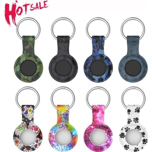 For Apple Airtags Liquid Silicone Protective Sleeve For Apple Locator Tracker Anti-Lost Device Keychain Protective Sleeve Hot