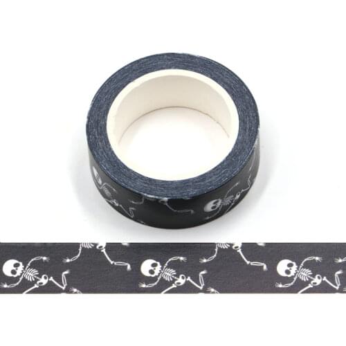 10PCS/lot NEW halloween Skeleton design washi tape stationery Adhesive Tape Scrapbooking tape masking tape stickers decor