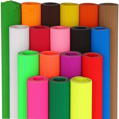 10pc lot /50x70cm high quality Colored Crepe Paper Roll Origami Crinkled Dried flower Craft DIY Flowers Decoration Gift Wrapping