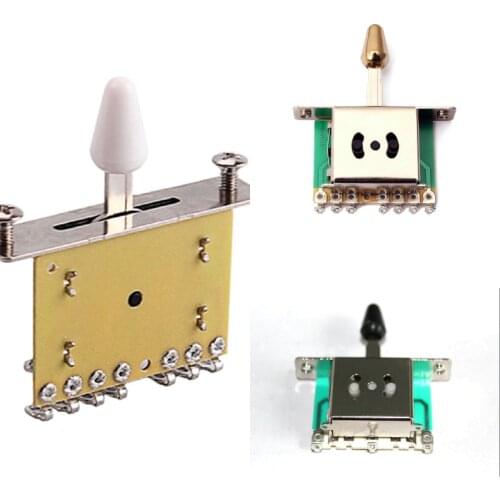 5 Way Pickup Selector Switch with White Tip for Stratocaster Electirc Guitars