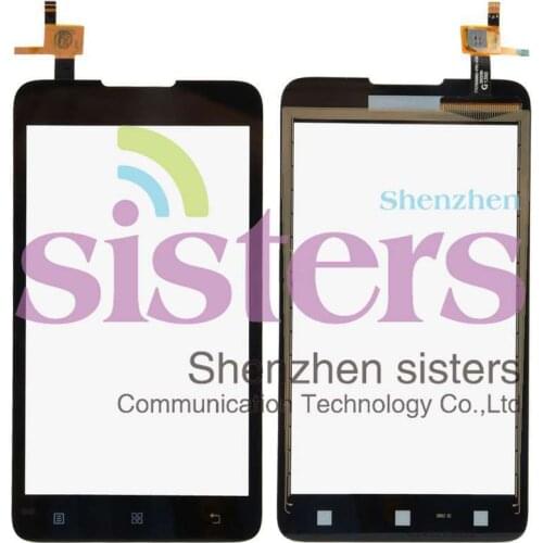 5Pcs High Quality Black /White Touch screen Digitizer front glass replacement For Lenovo A529, Free Shipping