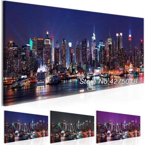 5D Full Square Drill Mosaic Embroidery large City Night Scenery DIY Diamond Paintings Wall Art New york cityscape building YG728