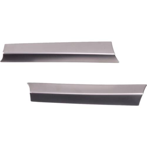 2Pcs Car Console Water Cup Holder Panel Cover Trim Fit for Volvo XC60 V60 S60 2011 2012 2013 2014 2015 2016 Silver