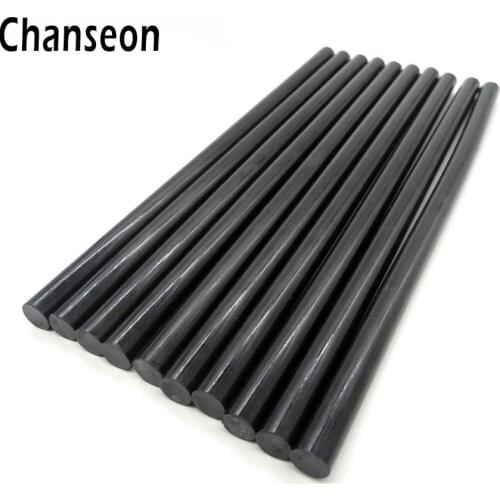 Chanseon Hot Melt Glue Sticks Glue Black Alloy Accessories 10pcs/lot 11mm DIY Tools Adhesive Repair 270mm Length