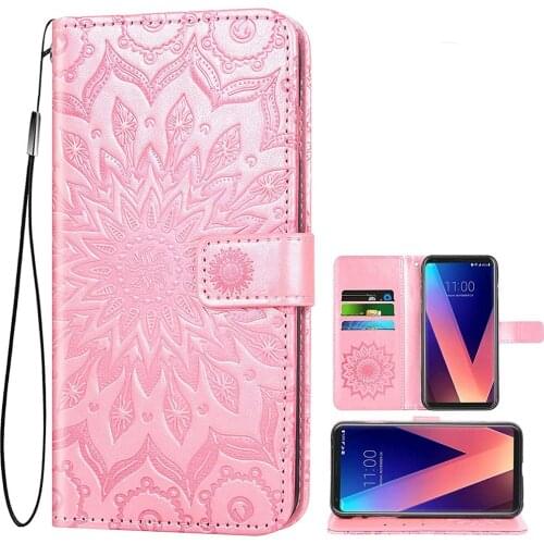 Phone Case for LG V35 ThinQ V30 Plus Wallet Leather Flip Cover Card Holder Stand Cell LGV30 LGV35 LG30 LG35 V 30 35 V30+ V30s