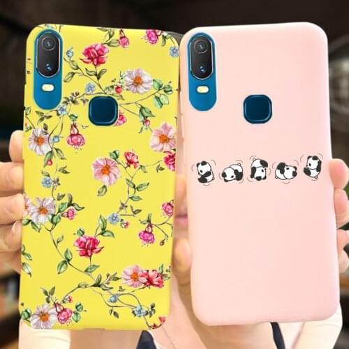 For Vivo Y11s Case Vivo Y11 2019 Cover Cute Panda Cactus Skily Phone Cover Case Bumper on for Vivo y11 2019 y 11 s V2028 Shell