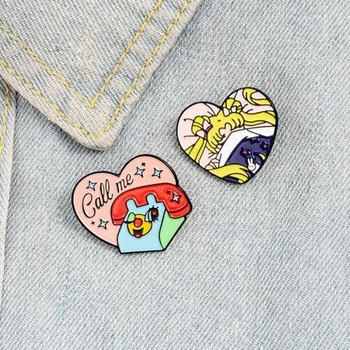 Co coolest Brooches Girl On Clothes