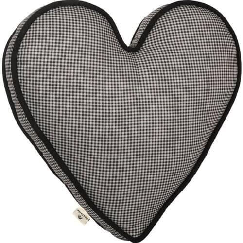 Igar Black Heart Decorative Pillow