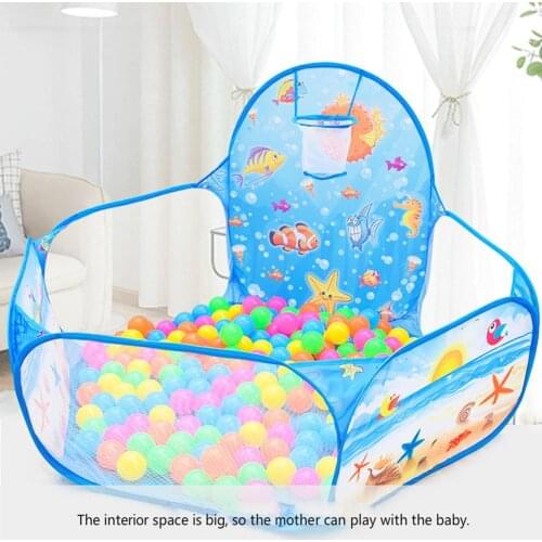 Ocean Ball Pit Baby Playpen Children Toy Tent Ball Pool with Basket Outdoor Toys for Children
