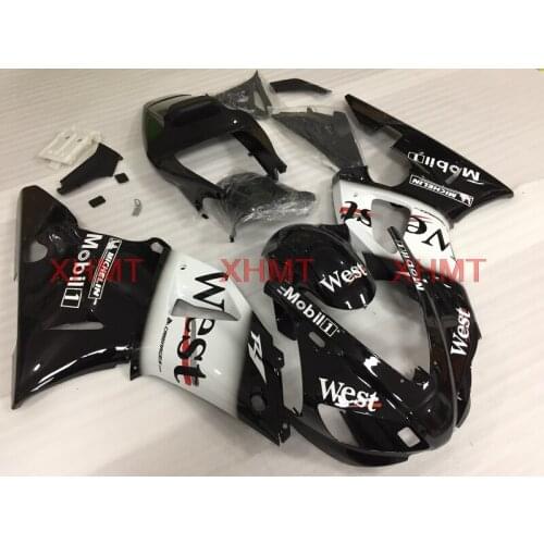 For YZF R1 1998 - 1999 Body Kits YZF1000 R1 98 Full Body Kits YZF R1 1999 Black White west Fairings
