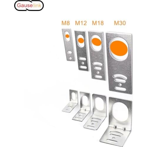 C45 35mm DIN Rail Support Bracket for M3 M4 M6 M8 Photoelectric Sensor Switch Amplifier E3X-NA11 NA12