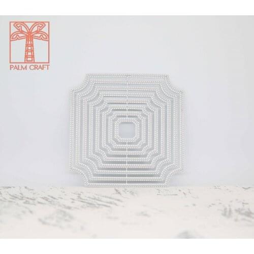 Square Border frame metal die cutting dies set 2020 DIY decorative Scrapbook Paper Card die cut making Crafts embossing Stencil