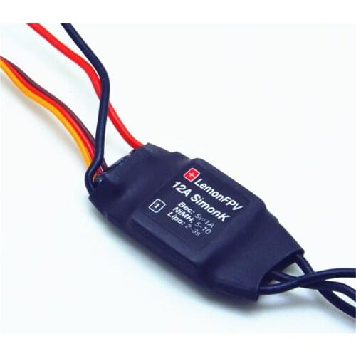 LemonFPV 2-4S Lipo 12A SimonK ESC Speed Controller w/ 1A 5V UBEC