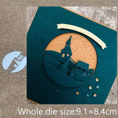New Design Craft Metal stencil mold Cutting Dies semicircle decoration scrapbook die cuts Album Paper Card Craft Embossing