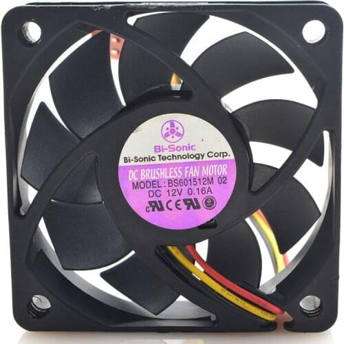 Original FOR Barebi-SONIC BS601512M 6015 12V 0.16A 6CM 3 line speed measuring fan
